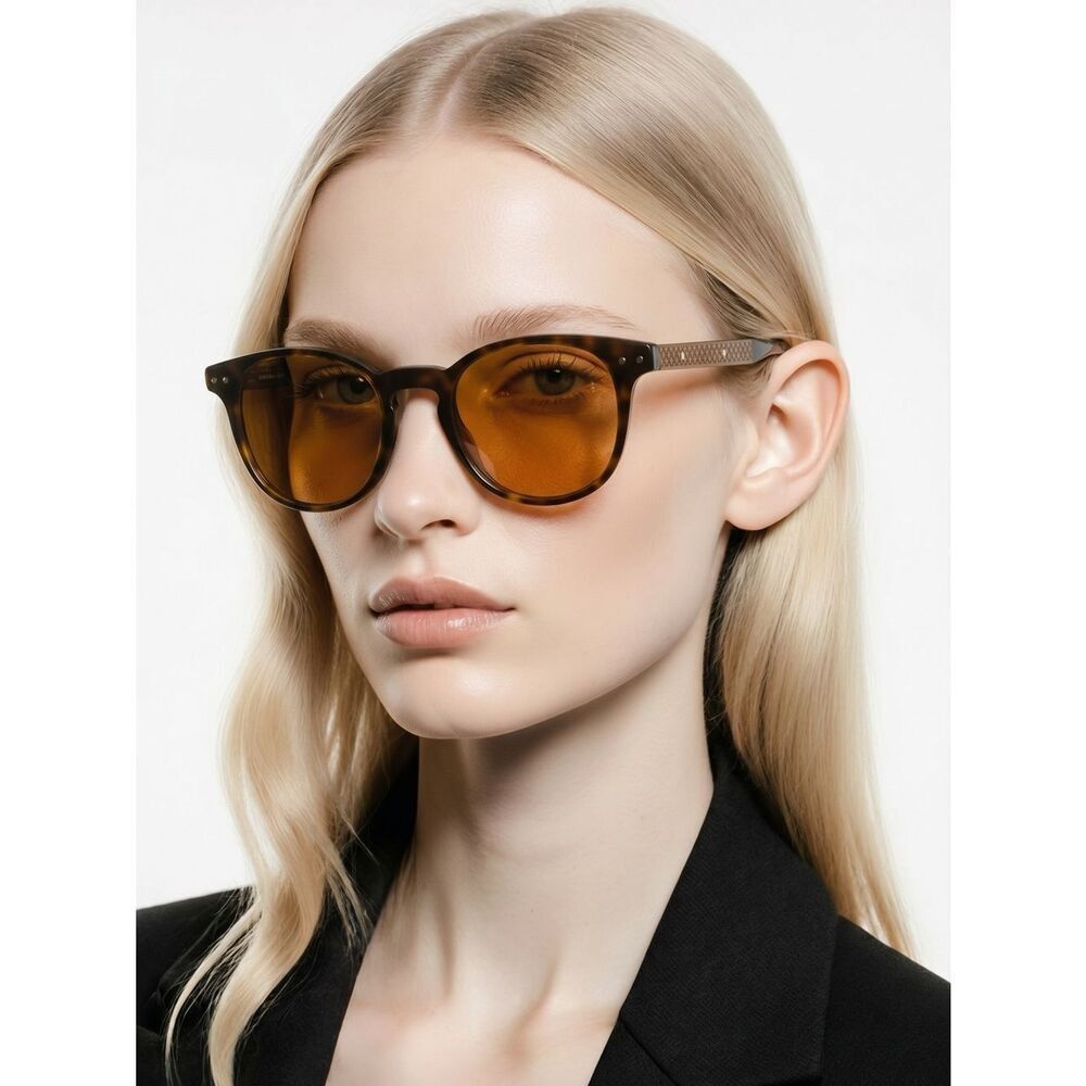 BOTTEGA VENETA | NEW BV120S Tortoiseshell Round Unisex Sunglasses 49mm